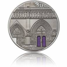 Silbermünze 5 oz Tiffany Art Notre Dame Paris Black Proof 2022