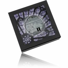 Silbermünze 5 oz Tiffany Art Notre Dame Paris Black Proof 2022