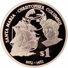 Silbermünze Santa Maria - Christoph Kolumbus 2010