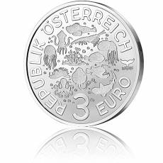 3 Euro Leuchtende Meereswelten Doktorfisch 2024