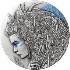 Silbermünze Cassandra Dark Beauties Antik Finish 2018