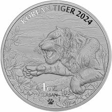 1 Unze Silbermünze Südkorea Tiger 2024