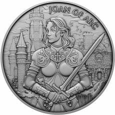 Silber Round 1 oz Legendary Warriors Joan of Arc - Johanna von Orléans
