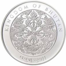 1 oz Silbermünze Kingdom of Bhutan Lunar Drache 2024