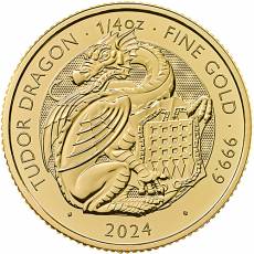 1/4 Unze Goldmünze Tudors Beasts Dragon 2024