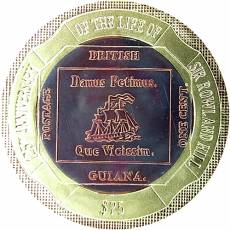 Bimetallmünze Gold 125. Jahrestag des Lebens von Sir Rowland Hill 2004