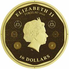 Goldmünze 1/10 oz Vivat Humanitas Proof-Like 2022