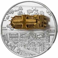 Silbermünze 1 oz FULL SCULPTURE 3D NOTRE-DAME DE PARIS 2024