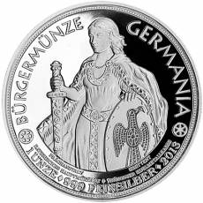 1 Unze Silber Deutschland Bürgermünze Germania 2013
