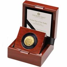 Goldmünze 1/4 oz Lunar Schlange Royal Mint PP 2025