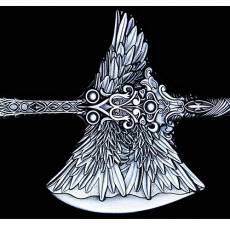 2.5 oz Silver The Halberd of the St.Gabriell Die Hellebarde des Heiligen Gabriel Ultra High Relief 2024