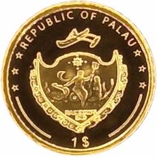 5 x 1/2 gramm Set - Goldmünzen The Little Five Palau polierte Platte 2006