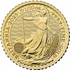 1/10 Unze Goldmünze Britannia Charles III 2025