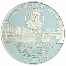 14 Stück Silbermünzen Serie Europäische Brücken polierte Platte 2004