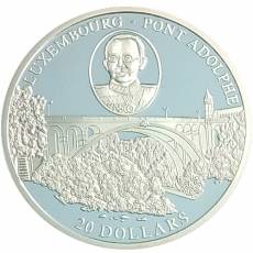 14 Stück Silbermünzen Serie Europäische Brücken polierte Platte 2004