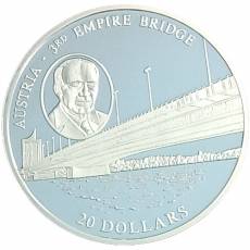 14 Stück Silbermünzen Serie Europäische Brücken polierte Platte 2004