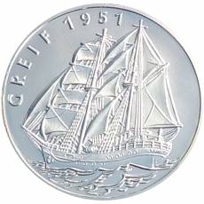 12 Stück Silber Serie Die schönsten deutschen Windjammer