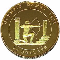 6 Stk Goldmünzen Set - Olympische Spiele Proof
