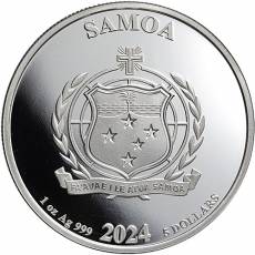 Silbermünze 1 oz Joker Samoa 2024