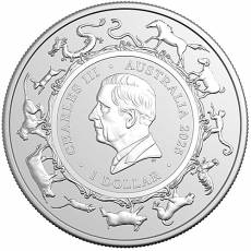 Silbermünze 1 oz Australien RAM Lunar Schlange 2025