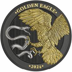 1 Unze Silber Golden Eagle Limited Edition 5 Euro Germania Mint 2024