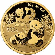 China Panda 30 gramm Gold 2025