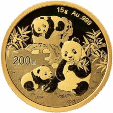 China Panda 15 gramm Gold 2025