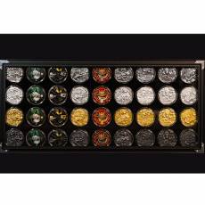 Silber 36 x 5 oz High-Relief Set Nine Dragon Nr. 2