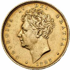 Sovereign 6 Münzen Satz - The 200th Anniversary of the Shield Back (inkl. orginal 1825 Sovereign) -  Proof 2025