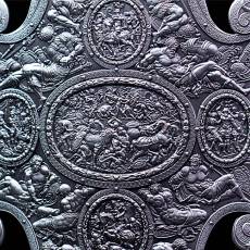 Silbermünze 2 oz Shield of Victory - schwedisches Paradeschild um 1560 Antique Silver 2024