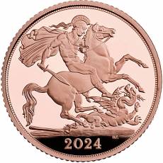 Goldmünze 0,5 Sovereign - Half Sovereign - Proof 2024