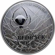 Silbermünze 1 oz Australien Most Dangerous RAM Redback Spider 2020