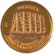Gold-Satz 6 x 0,5 gramm Deutsche Großsegler und Windjammer