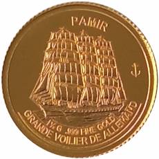 Gold-Satz 6 x 0,5 gramm Deutsche Großsegler und Windjammer