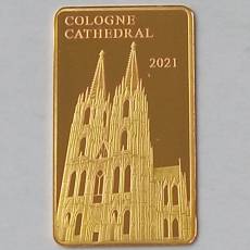 Gold 4 x 1/100 oz Wahrzeichen der Welt Brandenburger Tor, Colosseum, Schloss Neuschwanstein und Kölner Dom
