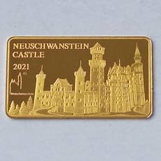 Gold 4 x 1/100 oz Wahrzeichen der Welt Brandenburger Tor, Colosseum, Schloss Neuschwanstein und Kölner Dom