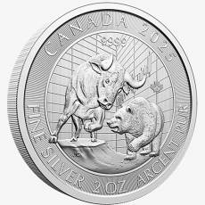 Silbermünze 2 oz Bull and Bear 2025