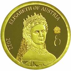 Goldmünze 1/2 gramm Sisi Elizabeth von Österreich 2022