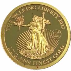 Goldmünze 1/2 gramm The Walking Liberty 2022