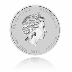 Australien Lunar II Hase 2oz Silber (farbig)