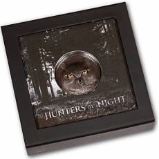 Silbermünze 2 oz Jäger bei Nacht - EAGLE OWL - Hunters By Night PP 2021