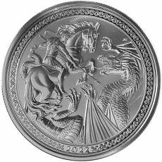 Silbermünze 1 oz Ascension Island Modern Masters - Jody Clark St. George and the Dragon 2022