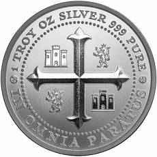1 oz Silver Round Omnia Paratus