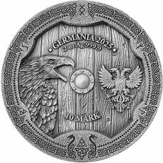 2 Unzen Silber Walküre Arnhild Antik Finish High Relief 2025