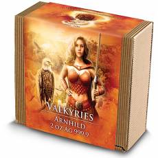 2 Unzen Silber Walküre Arnhild Antik Finish High Relief 2025