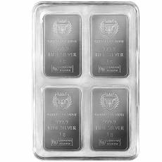 Silberbarren 100 x 1 gramm Germania Mint Silver MultiBar
