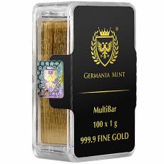 Goldbarren 100 x 1 gramm Germania Mint Gold MultiBar