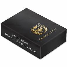 Goldbarren 100 x 1 gramm Germania Mint Gold MultiBar