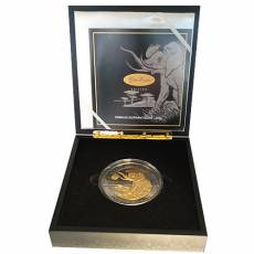 Silbermünze 1 Kg Somalia Elefant Black Ruthenium Golden Enigma Edition 2016