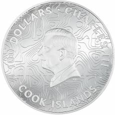 Silbermünze 1 kg HAWAII Topography Hawaii 2025